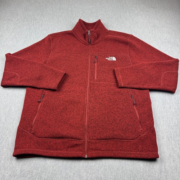 The North Face Jackets & Blazers - The North Face Jacket Mens XL Red Gordon Lyons Full Zip Fleece Outdoor Hiking